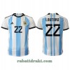 Argentina Lautaro Martinez 22 Hjemme VM 2022 - Herre Fotballdrakt